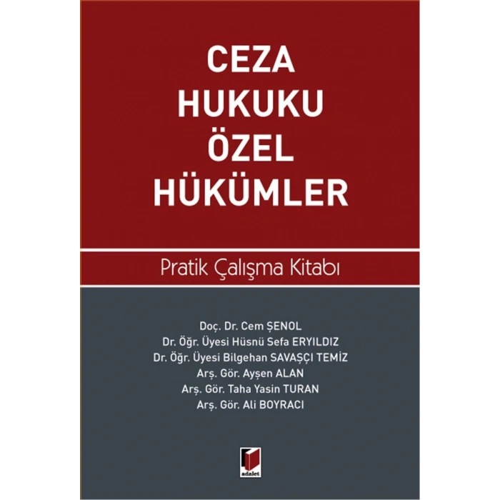 Ceza Hukuku Özel Hükümler Pratik Çalışma Kitabı