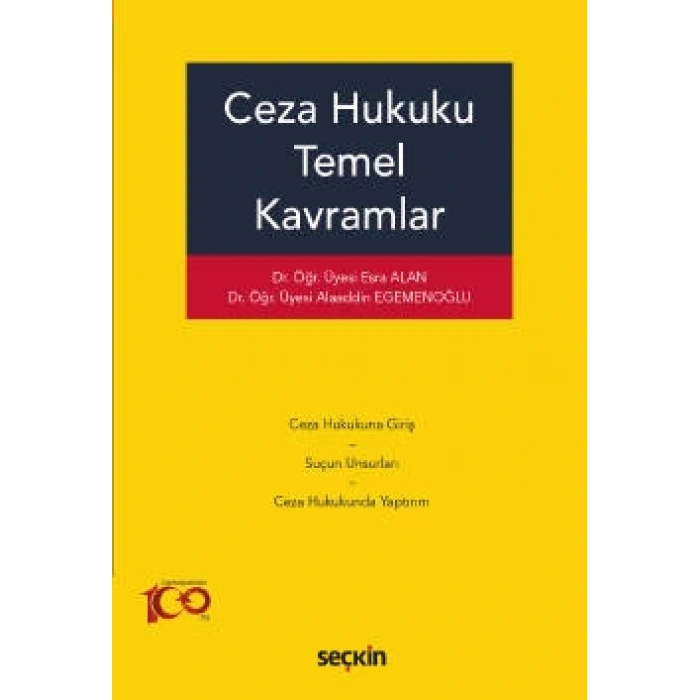 Ceza Hukuku Temel Kavramlar
