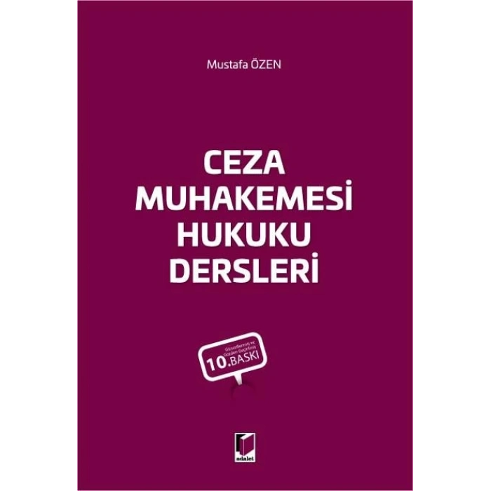 Ceza Muhakemesi Hukuku Dersleri
