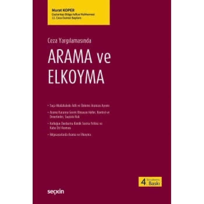 Ceza YargılamasındaArama ve Elkoyma