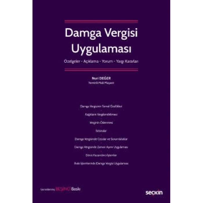 Damga Vergisi Uygulaması Özelge – Açıklama – Yorum – Yargı Kararları