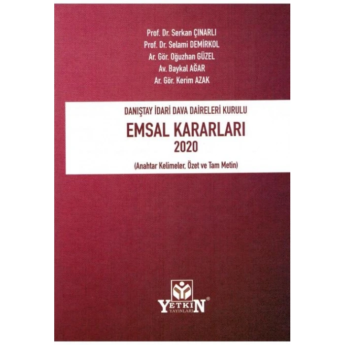 Danıştay İdari Dava Daireleri Kurulu Emsal Kararları 2020