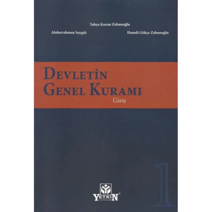 Devletin Genel Kuramı Cilt 1