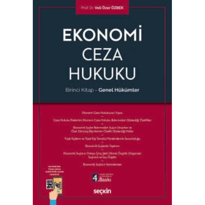 Ekonomi Ceza Hukuku Birinci Kitap – Genel Hükümler