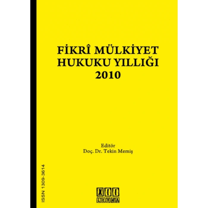 Fikri Mülkiyet Hukuku Yıllığı - 2010