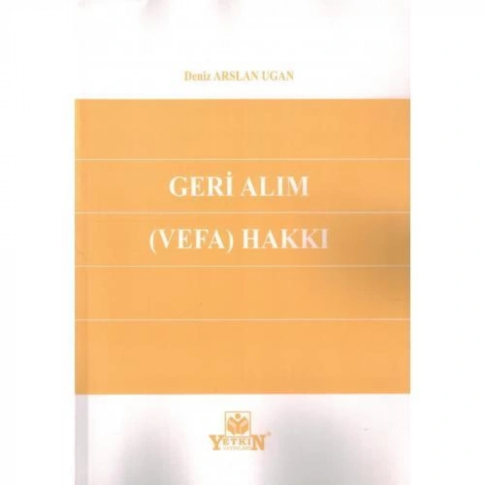 Geri Alım (Vefa) Hakkı