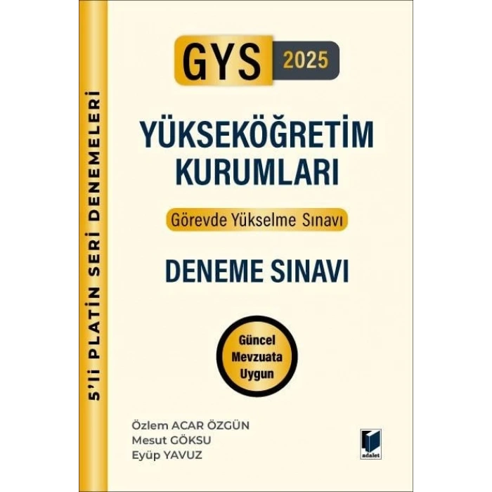 Görevde Yükselme 5li Platin Seri Denemeleri