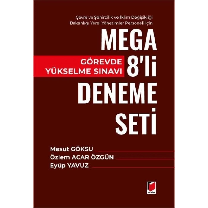 Görevde Yükselme Sınavı Mega 8li Deneme Seti