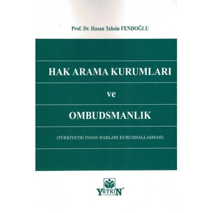 Hak Arama Kurumları ve Ombudsmanlık