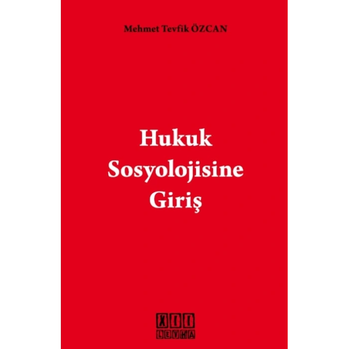 Hukuk Sosyolojisine Giriş