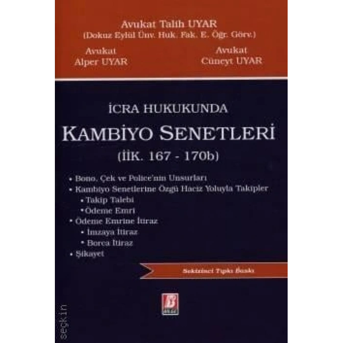 İcra Hukukunda Kambiyo Senetleri (İİK. 167 – 170b)