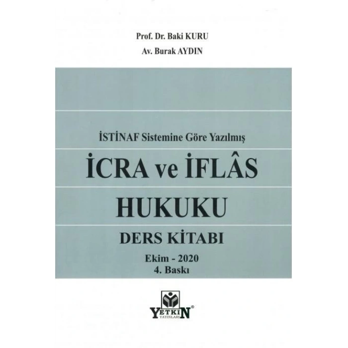 İcra ve İflas Hukuku Ders Kitabı