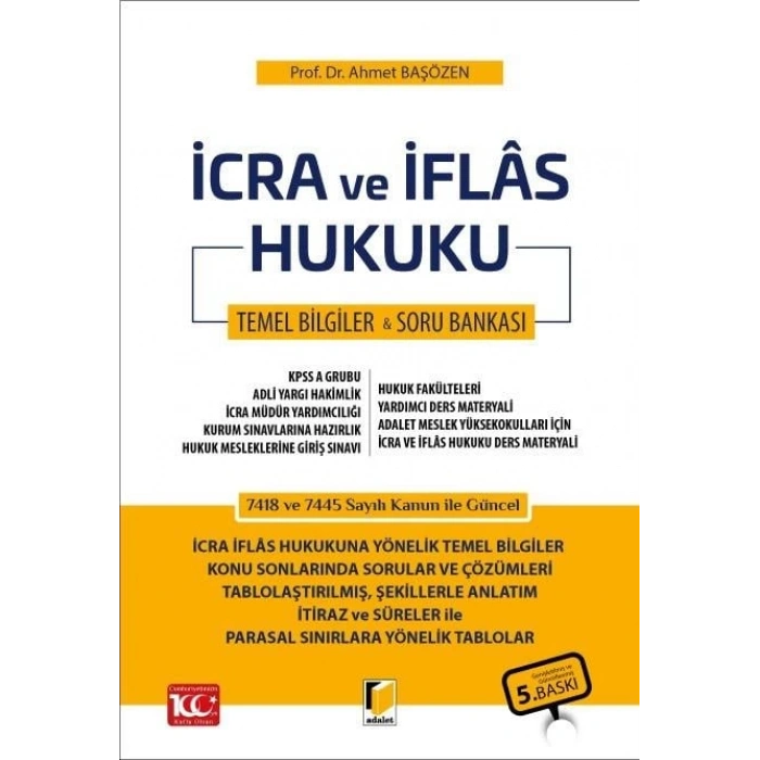 İcra ve İflâs Hukuku Ders Notu & Soru Bankası