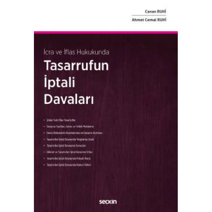 İcra ve İflas HukukundaTasarrufun İptali Davaları