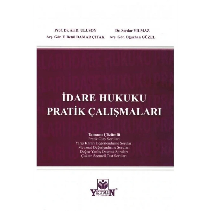 İdare Hukuku Pratik Çalışmaları