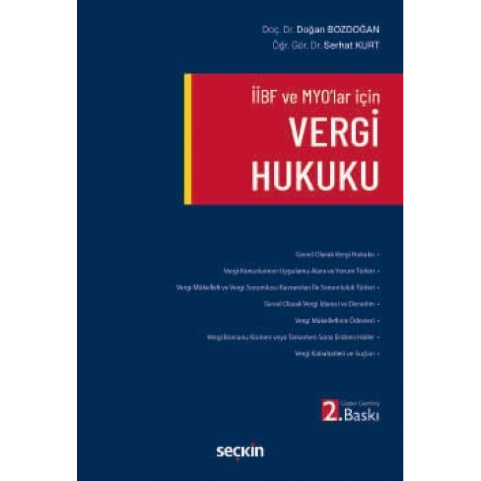İİBF ve MYOlar içinVergi Hukuku