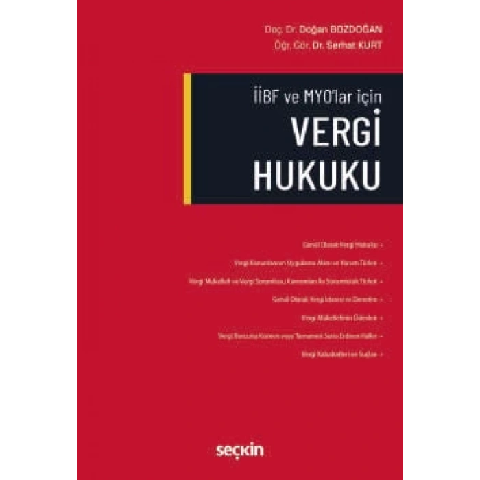 İİBF ve MYOlar içinVergi Hukuku