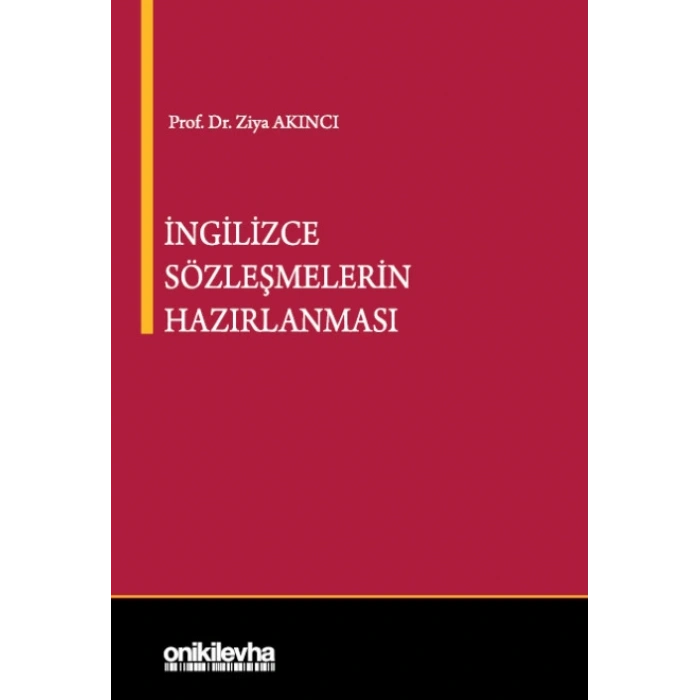 İngilizce Sözleşmelerin Hazırlanması