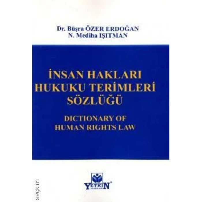 İnsan Hakları Hukuku Terimleri Sözlüğü