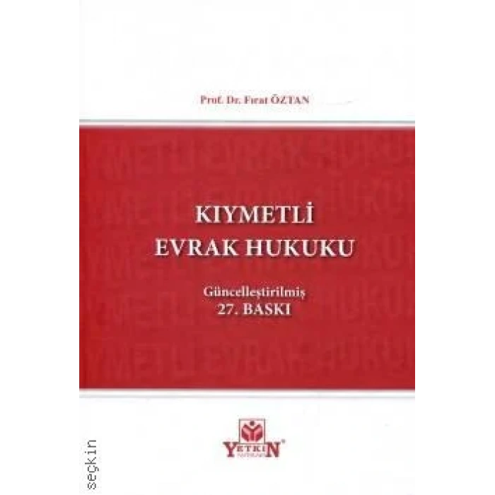 Kıymetli Evrak Hukuku