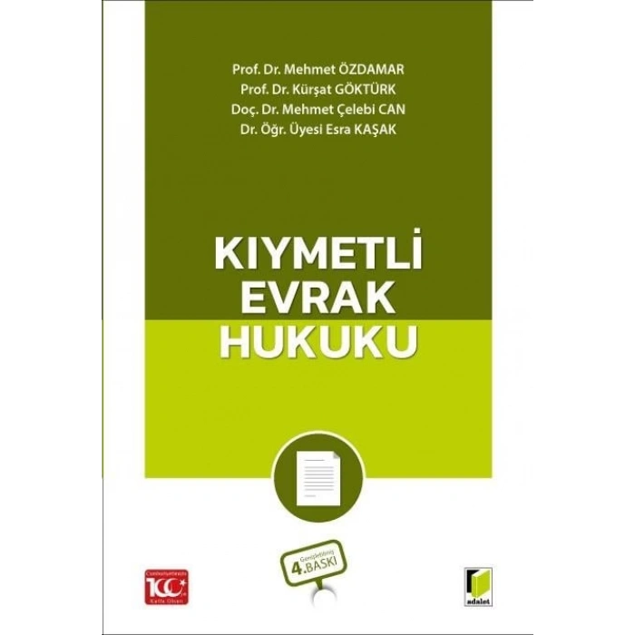 Kıymetli Evrak Hukuku