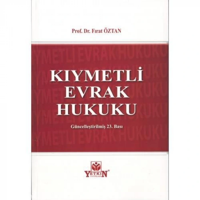 Kıymetli Evrak Hukuku