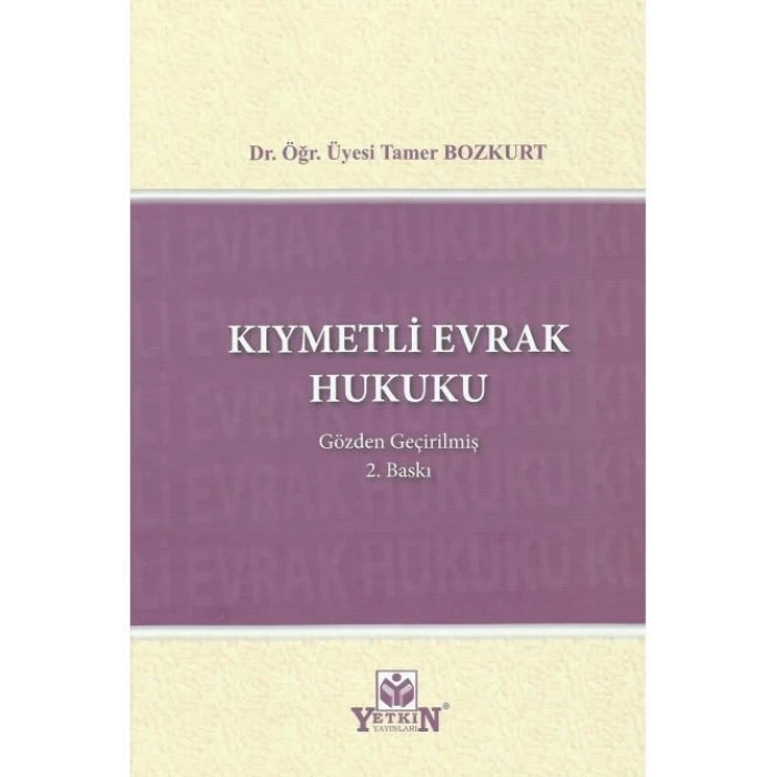 Kıymetli Evrak Hukuku