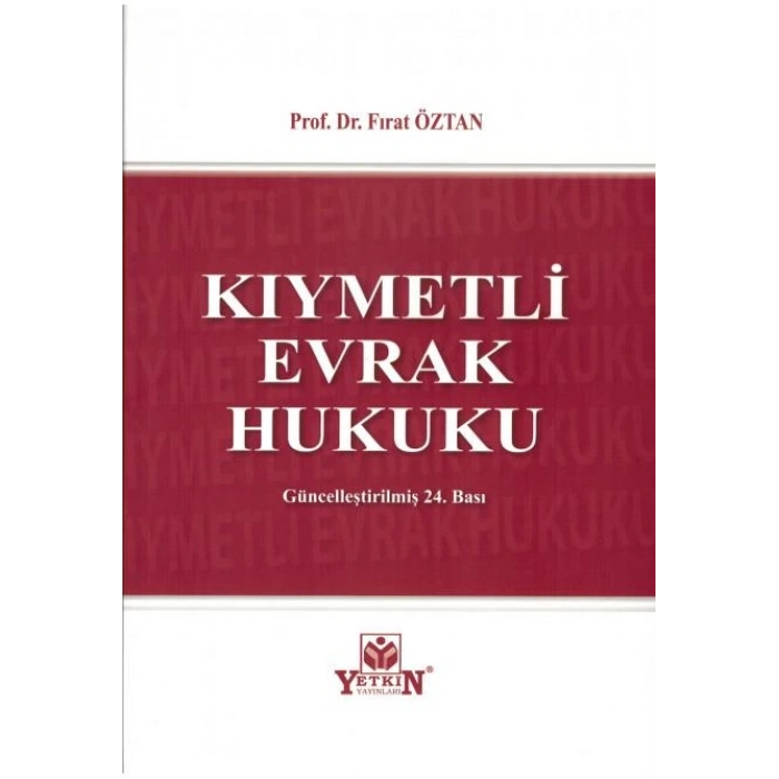 Kıymetli Evrak Hukuku