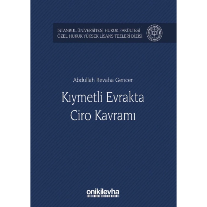 Kıymetli Evrakta Ciro Kavramı