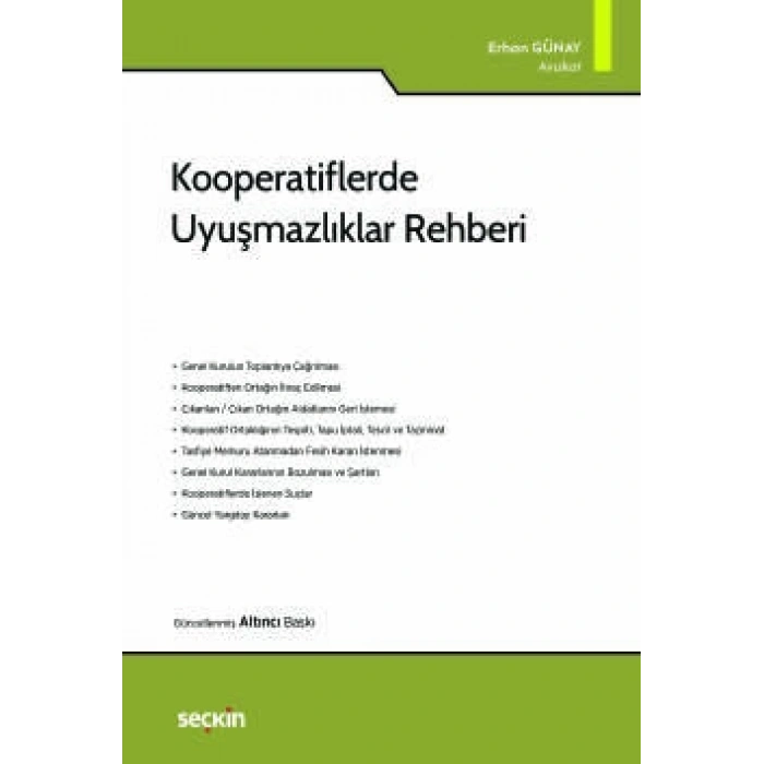 Kooperatiflerde Uyuşmazlıklar Rehberi