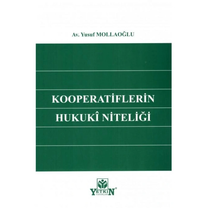 Kooperatiflerin Hukuki Niteliği