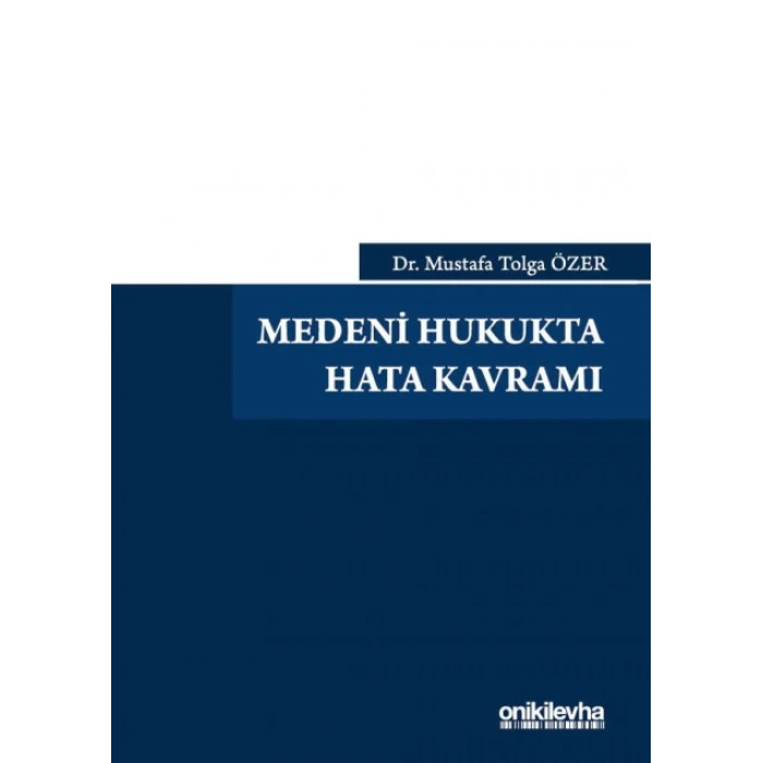 Medeni Hukukta Hata Kavramı