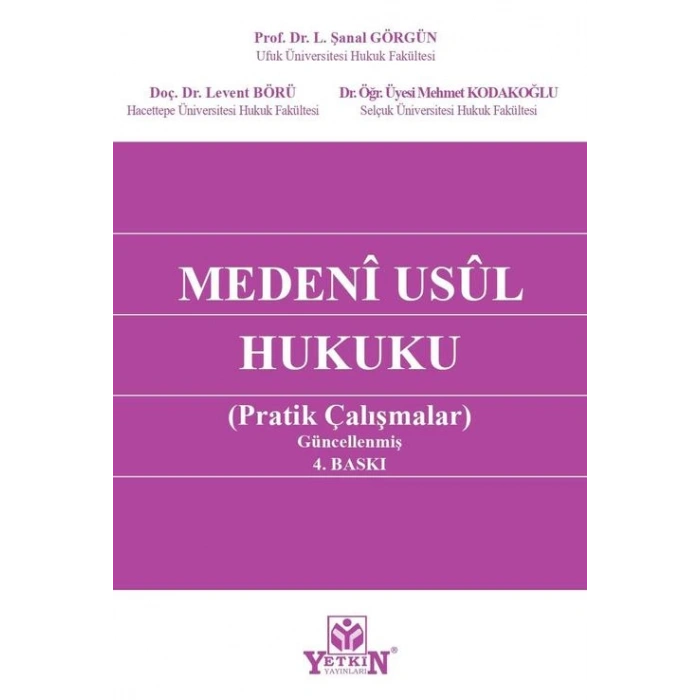 Medeni Usul Hukuku Pratik Çalışmalar