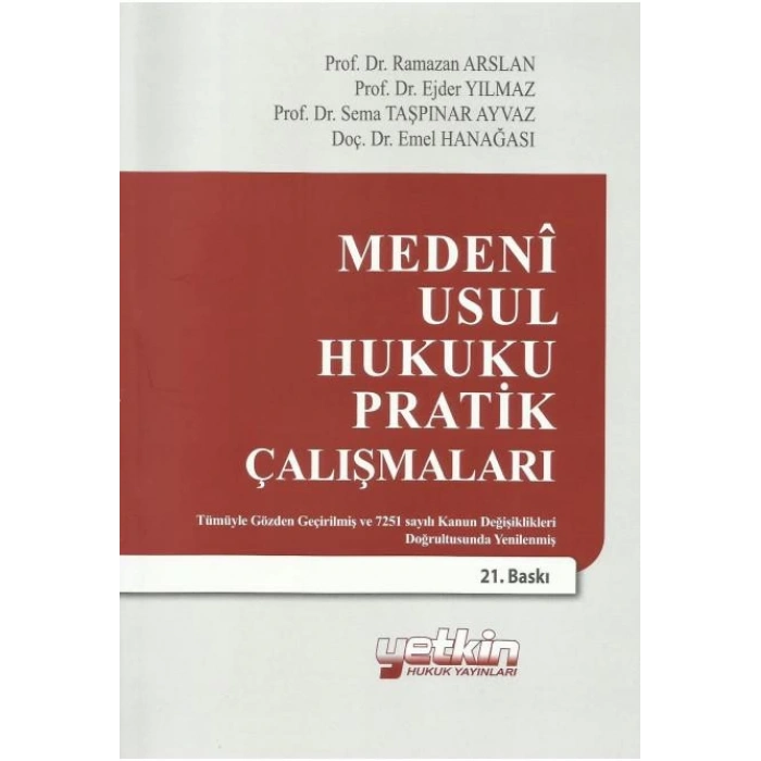 Medeni Usul Hukuku Pratik Çalışmaları