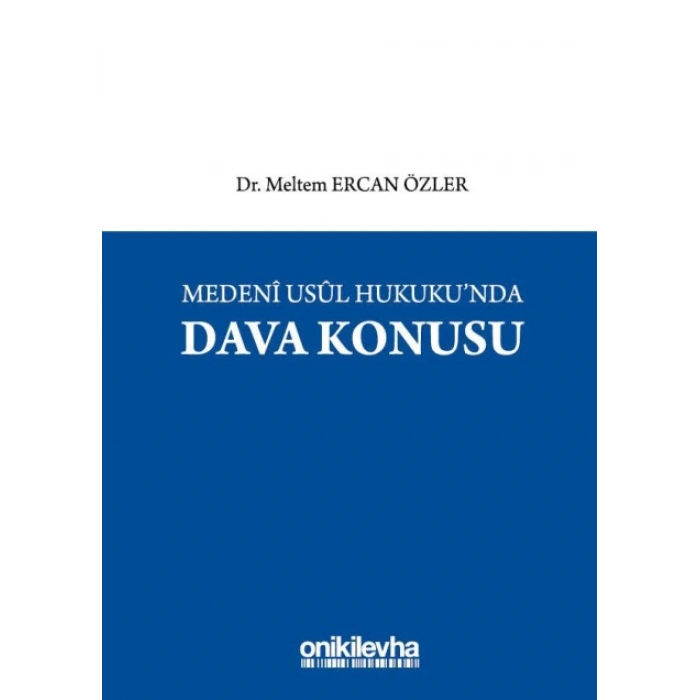Medeni Usul Hukukunda Dava Konusu