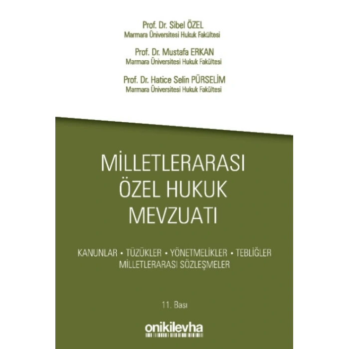 Milletlerarası Özel Hukuk Mevzuatı