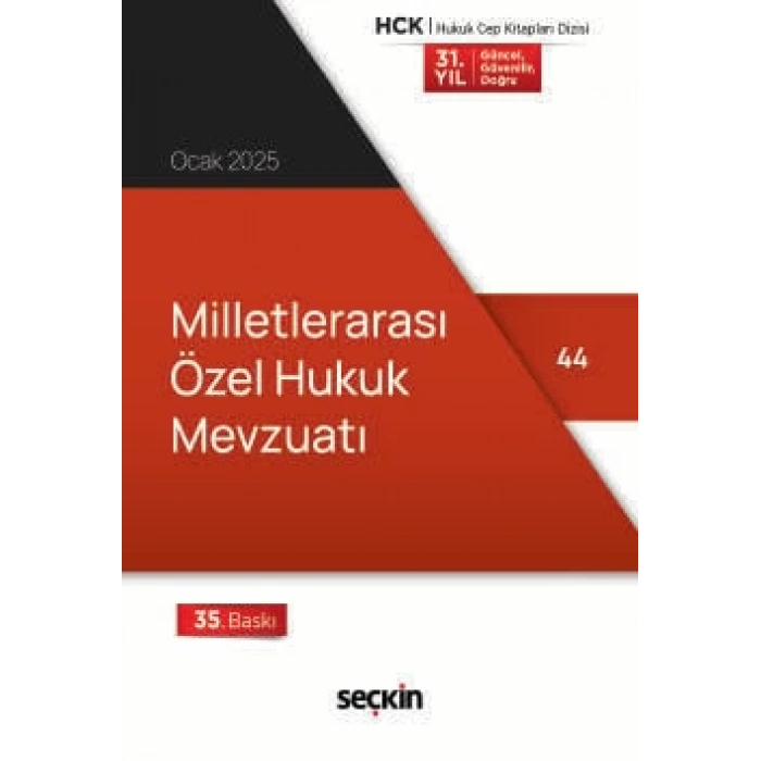 Milletlerarası Özel Hukuk Mevzuatı (Cep Kitabı)