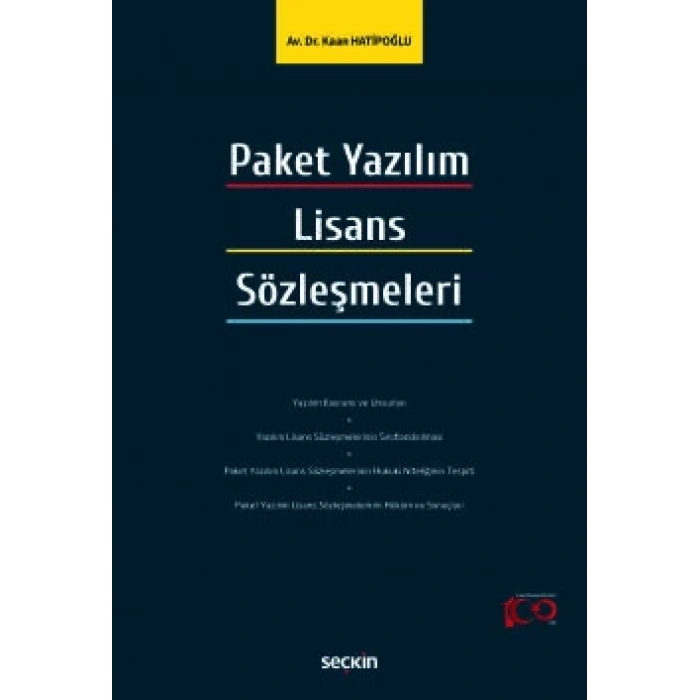 Paket Yazılım Lisans Sözleşmeleri