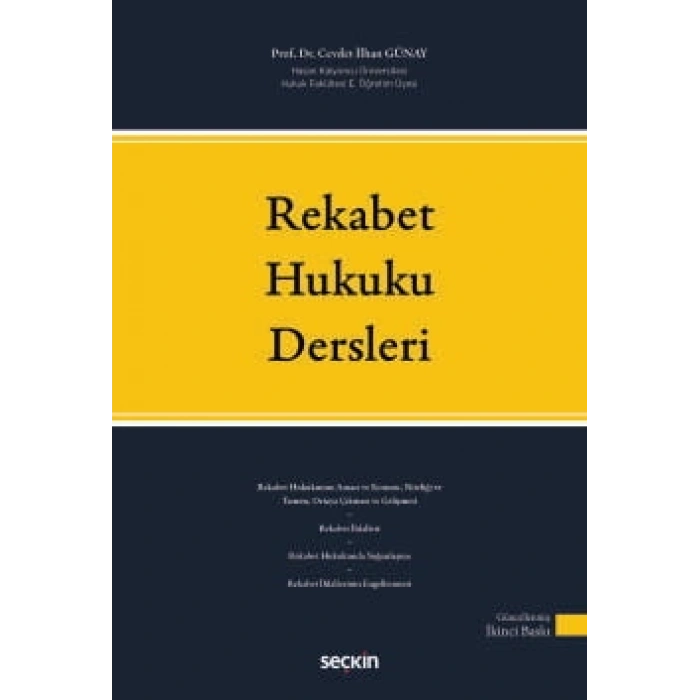 Rekabet Hukuku Dersleri