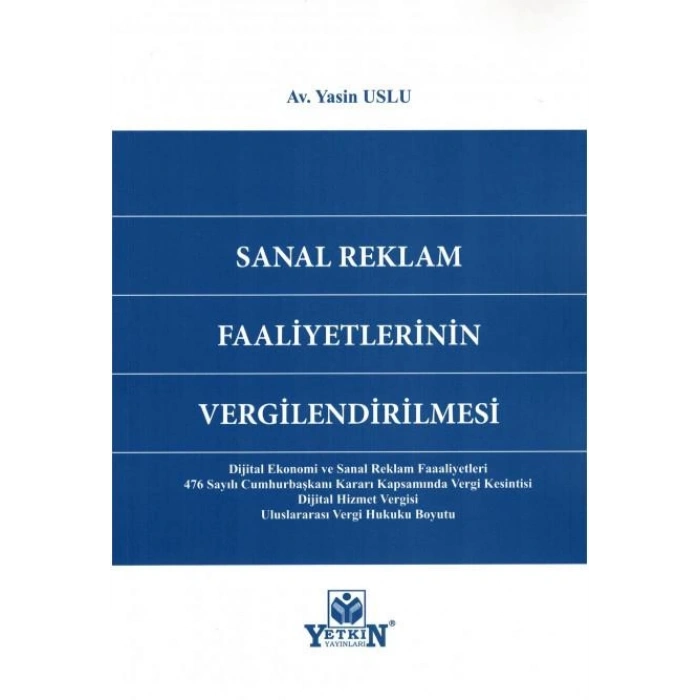 Sanal Reklam Faaliyetlerinin Vergilendirilmesi