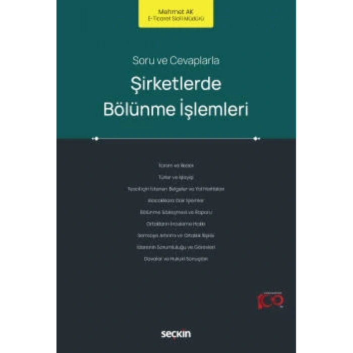 Soru ve CevaplarlaŞirketlerde Bölünme İşlemleri