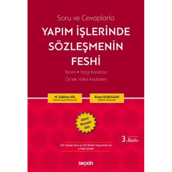 Soru ve CevaplarlaYapım İşlerinde Sözleşmenin Feshi