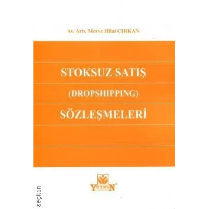 Stoksuz Satış (Dropshipping) Sözleşmesi