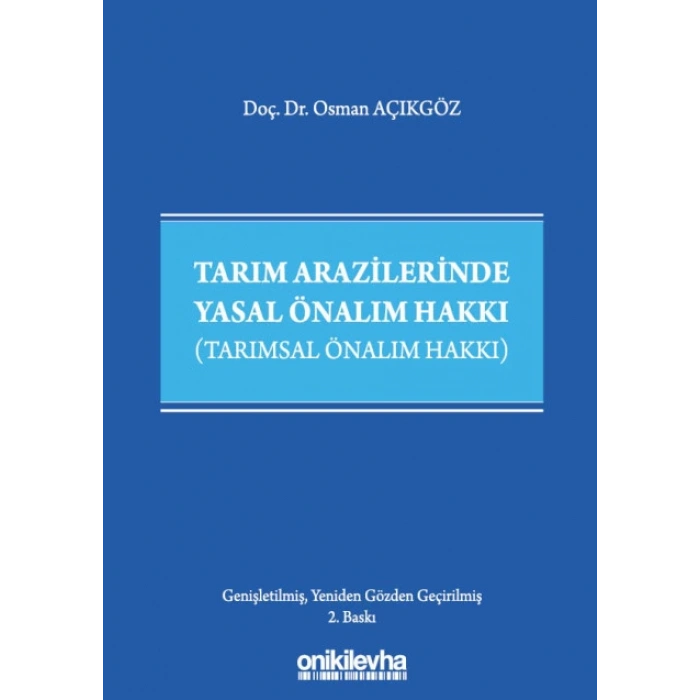 Tarım Arazilerinde Yasal Önalım Hakkı