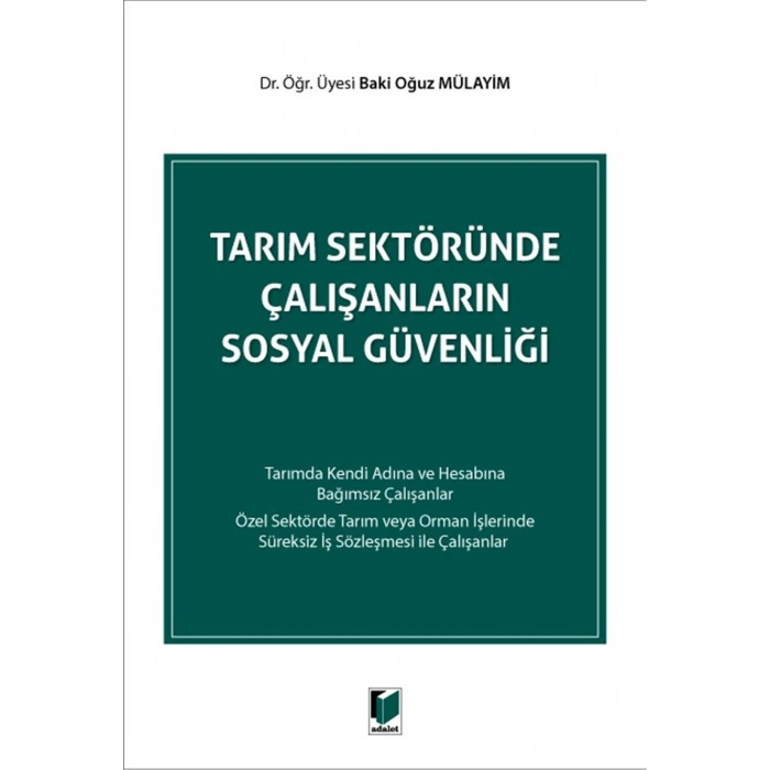 Tarım Sektöründe Çalışanların Sosyal Güvenliği