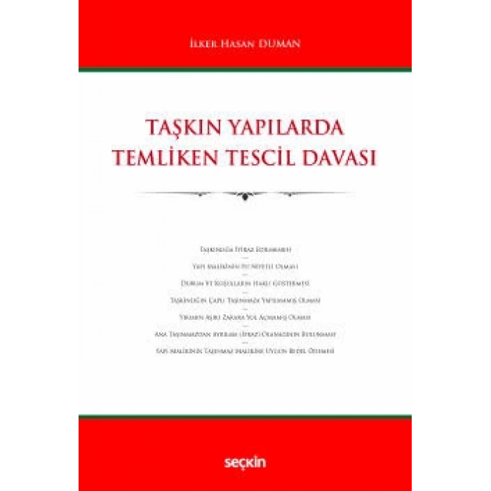 Taşkın Yapılarda Temliken Tescil Davası