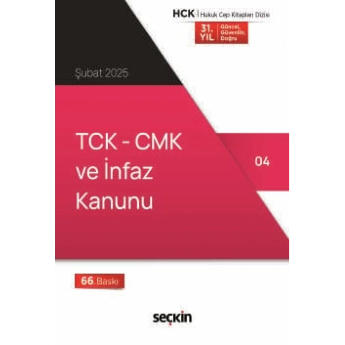 TCK – CMK ve İnfaz Kanunu (Cep Kitabı)