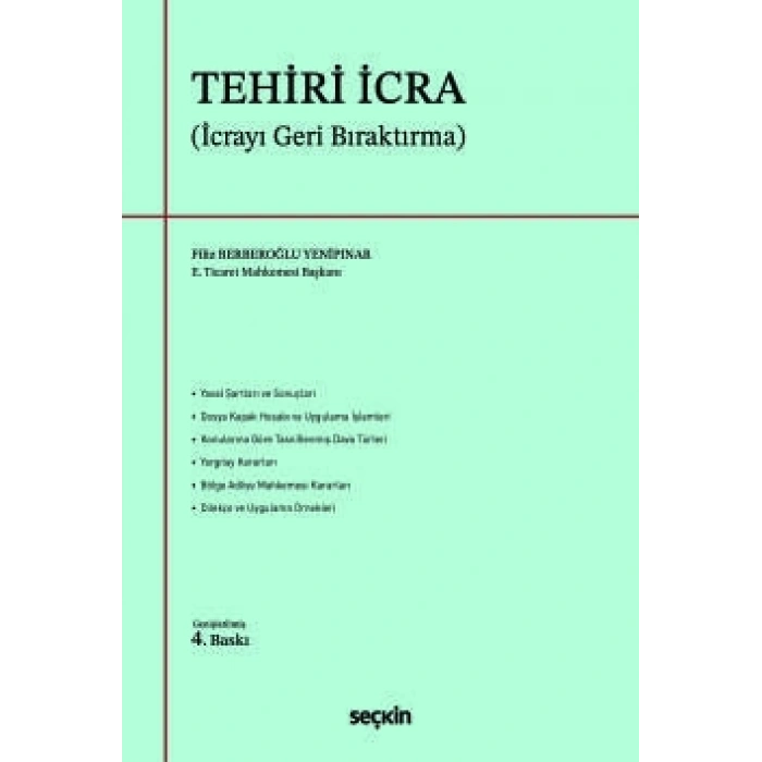 Tehiri İcra (İcrayı Geri Bıraktırma)