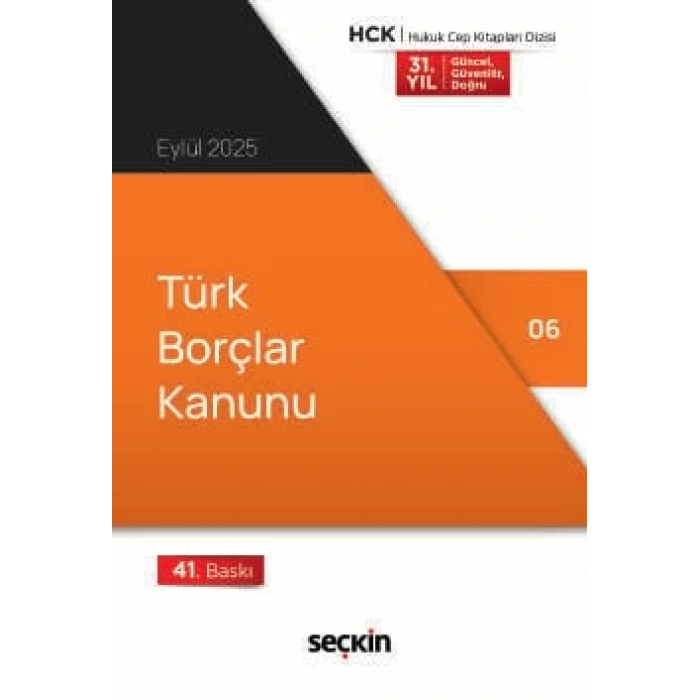 Türk Borçlar Kanunu (Cep Kitabı)