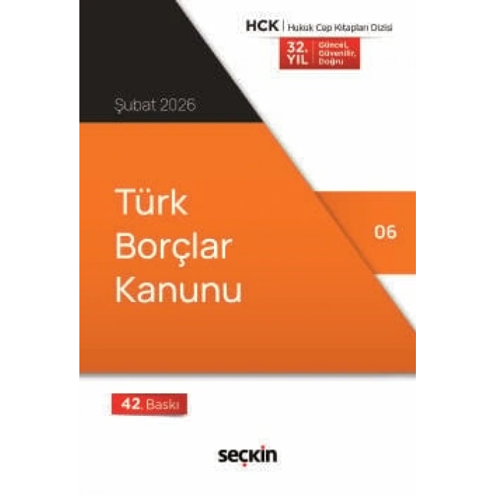 Türk Borçlar Kanunu (Cep Kitabı)